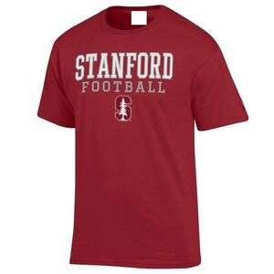 Stanford Cardinal Champion Football Stack T-Shirt - Cardinal